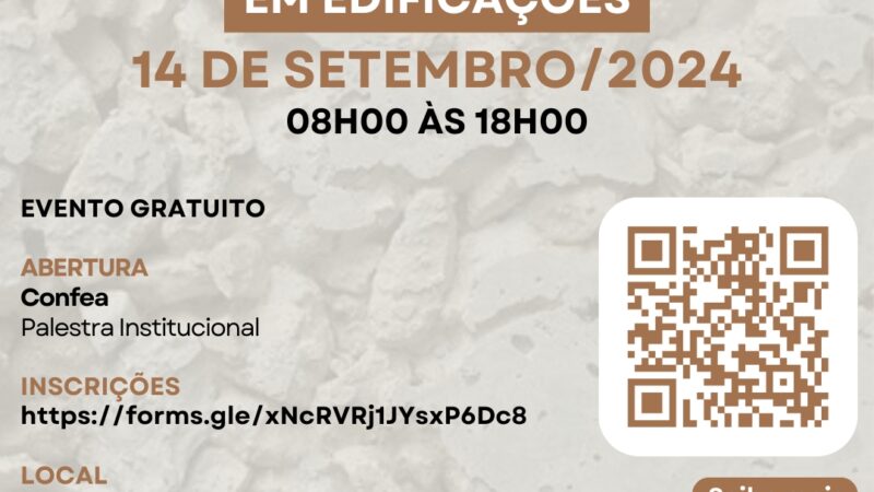 A Associação de Engenheiros e Arquitetos de Itapecerica da Serra – AEAIS, promove no dia 14 de setembro/2024 esse workshop de forma presencial com o tema “1º WORKSHOP DE ENGENHARIA – PATOLOGIA E SEGURANÇA EM EDIFICAÇÕES” com o patrocínio do Conselho Federal de Engenharia e Agronomia @confea_