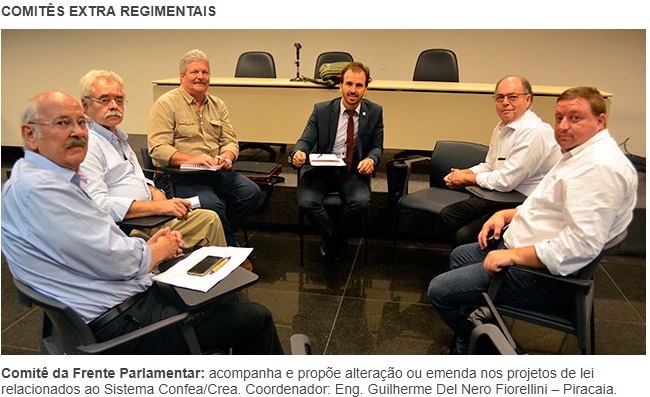 Engenheiro civil Marcos Monteiro, presidente da AEAIS, eleito coordenador do Comitê da Frente Parlamentar Sistema Confea/CREA-SP