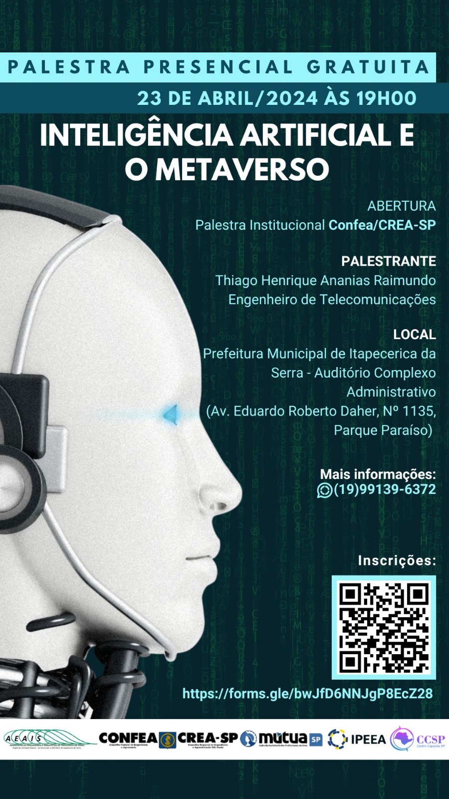 PALESTRA: INTELIGÊNCIA ARTIFICIAL E O METAVERSO